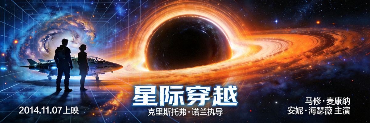 科幻巨制《星际穿越》宣传海报